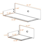 Entryway Hall Tree - 57.5"L x 77.2"H, Cushioned Bench, 4 Hooks, 2 Drawers, Pegboard, MDF/Iron, 220 lbs, 3 Colors
