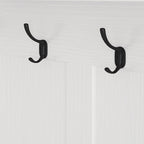 Entryway Hall Tree - 57.5"L x 77.2"H, Cushioned Bench, 4 Hooks, 2 Drawers, Pegboard, MDF/Iron, 220 lbs, 3 Colors