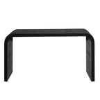 Console Table - 48"L x 16"W x 30"H, Curved Waterfall Design, Wood Beads, 150 lbs Capacity, 3 Colors, Farmhouse/Coastal