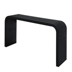 Console Table - 48"L x 16"W x 30"H, Curved Waterfall Design, Wood Beads, 150 lbs Capacity, 3 Colors, Farmhouse/Coastal