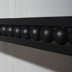 Console Table - 48"L x 16"W x 30"H, Curved Waterfall Design, Wood Beads, 150 lbs Capacity, 3 Colors, Farmhouse/Coastal