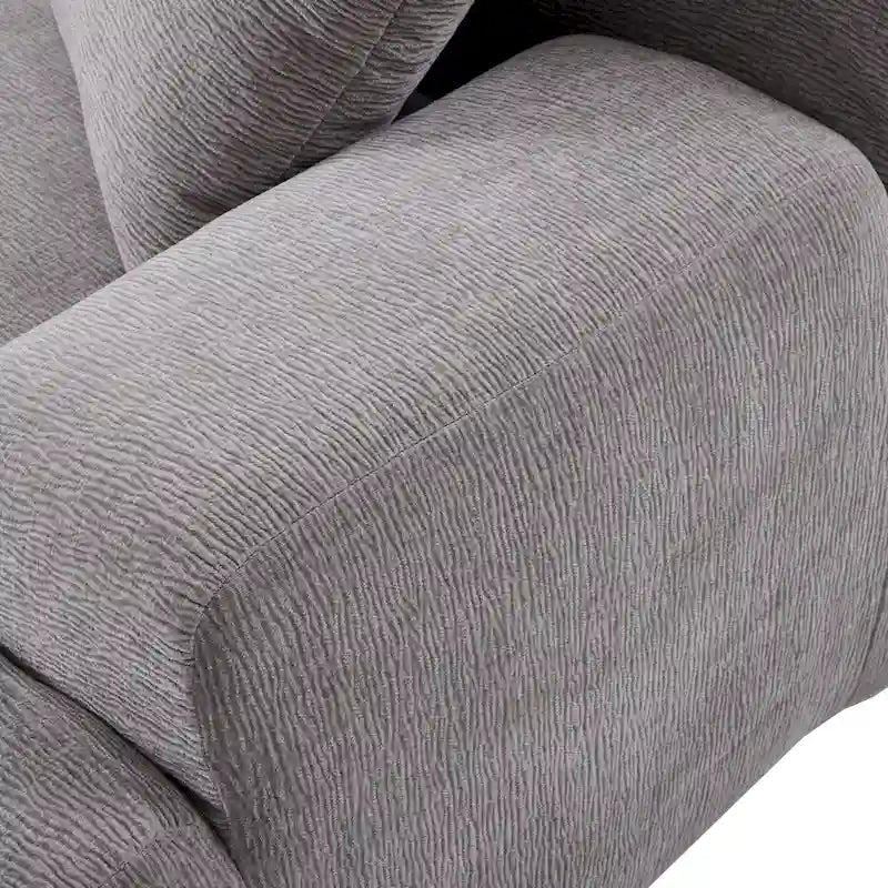 L-Shape Sofa - 111"W, 27" Deep Seat, High-Density Foam, Chenille Fabric, 400 lbs Capacity