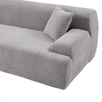 L-Shape Sofa - 111"W, 27" Deep Seat, High-Density Foam, Chenille Fabric, 400 lbs Capacity