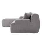 L-Shape Sofa - 111"W, 27" Deep Seat, High-Density Foam, Chenille Fabric, 400 lbs Capacity