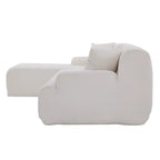 L-Shape Sofa - 111"W, 27" Deep Seat, High-Density Foam, Chenille Fabric, 400 lbs Capacity