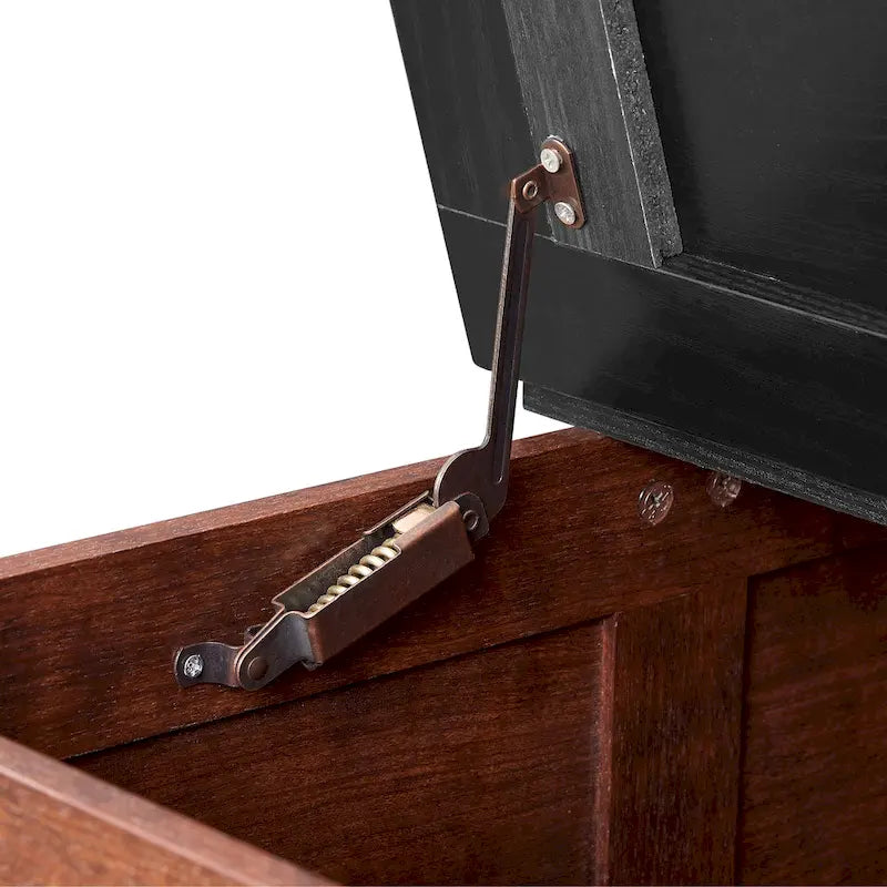 Coffee Table - 31.5"W x 31.5"D x 18.5"H, Square, Hidden Storage, Lift Top, Wood Grain, Iron Accents, Farmhouse, White