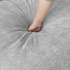 Cloud Sofa - Linen Blend, Deep Seat, Sponge & Down Feather Fill, Removable Covers, L-Shape, 4 Colors, Minimalist, Wooden Frame