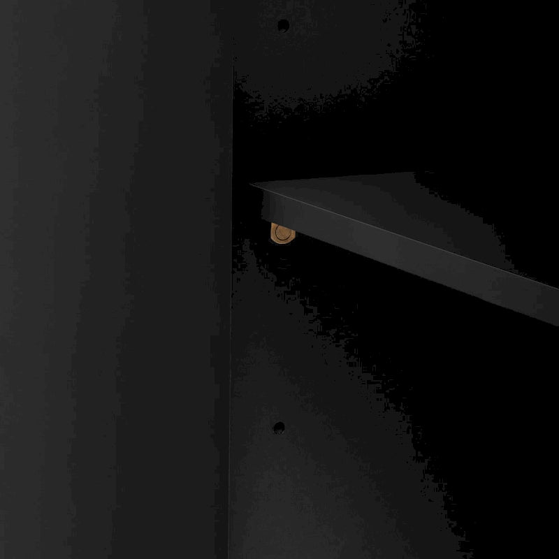 Storage Cabinet - 59.6"L x 15.7"W x 32"H, 4 Doors, Honeycomb Pattern, MDF, Vintage Metal Handles, 2 Colors, Modern