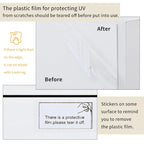 TV Stand - 74.8"W, For 80" TVs, High Gloss UV Surface, 2 Drawers, 3 Cabinets, Particleboard, White/Black, 88 lbs Capacity