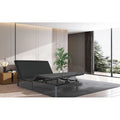 Adjustable Electric Bed Base - Twin XL, Remote Control, Zero Gravity, USB Ports, LED Lights, Steel Frame, Antique Black