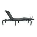 Adjustable Electric Bed Base - Twin XL, Remote Control, Zero Gravity, USB Ports, LED Lights, Steel Frame, Antique Black
