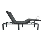 Adjustable Electric Bed Base - Twin XL, Remote Control, Zero Gravity, USB Ports, LED Lights, Steel Frame, Antique Black
