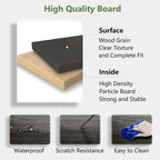 TV Console with RGB Lights - 83"W, For 80" TVs, 90% Storage, App/Remote Control, 31 Modes, Particleboard, Black, 220 lbs