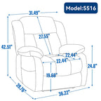Electric Power Lift Recliner Chair - Genuine Leather, Dual Motors, 8-Point Massage, Lumbar Heat, 180° Recline
