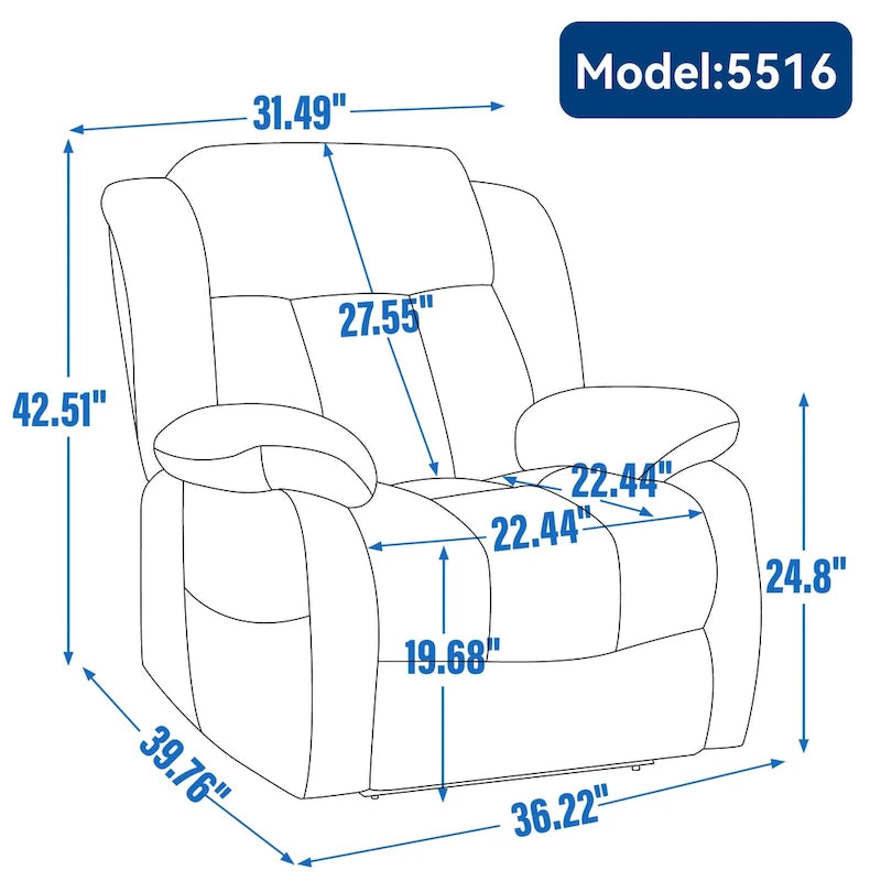 Electric Power Lift Recliner Chair - Genuine Leather, Dual Motors, 8-Point Massage, Lumbar Heat, 180° Recline
