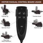 Electric Power Lift Recliner Chair - Genuine Leather, Dual Motors, 8-Point Massage, Lumbar Heat, 180° Recline