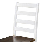 Dining Table with Chairs and Bench - 60"L x 36"W, Includes 4 Chairs & 1 Bench, Solid Wood Veneer, Distressed Walnut, 350 lbs