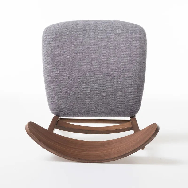 Dining Table with 6 Chairs - 59.1"W, Mid-Century Modern, Rubberwood, Upholstered Seats, 300 lbs Capacity, 6 Color Options