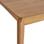 Dining Table with 6 Chairs - 59.1"W, Mid-Century Modern, Rubberwood, Upholstered Seats, 300 lbs Capacity, 6 Color Options