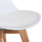 Dining Chairs Set of 2 - PU Leather Upholstered, Solid Beech Wood Legs, Ergonomic Design, 260 lbs Capacity, Modern Style