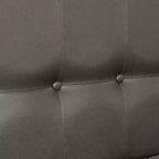 Upholstered Bed with LED - Tufted Headboard, Mirror Trim, Faux Leather, 600 lbs, Queen/King/Cal King, 3 Colors, Modern Glam