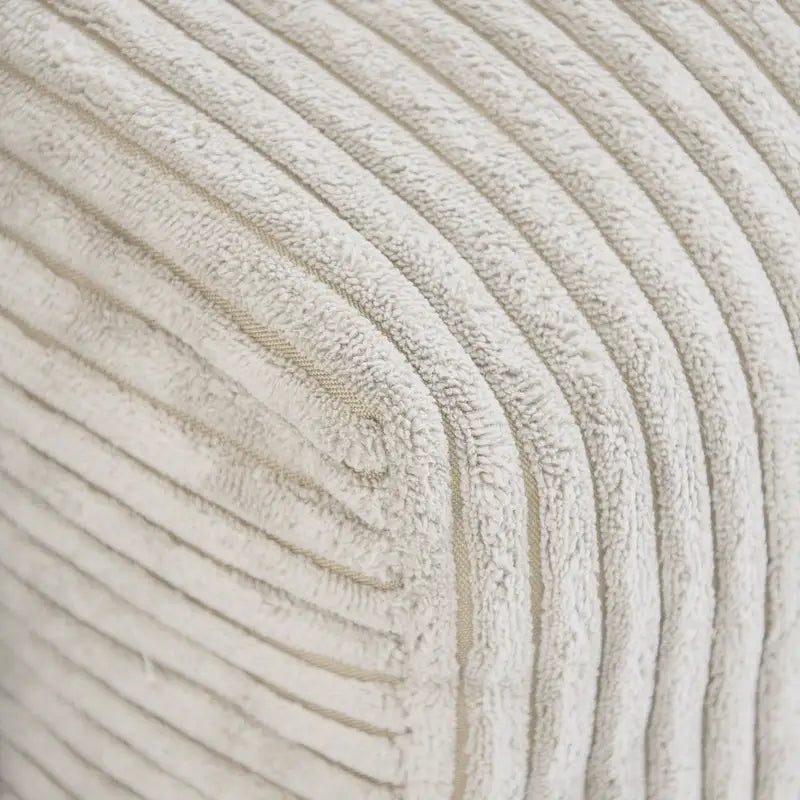 Corduroy Sofa - 181.1"W, Oversized, Reversible, Removable Covers, 660 lbs/Seat, Solid Wood Frame, 6 Pillows, Black/Brown/Beige