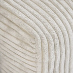 Corduroy Sofa - 181.1"W, Oversized, Reversible, Removable Covers, 660 lbs/Seat, Solid Wood Frame, 6 Pillows, Black/Brown/Beige