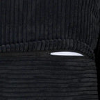 Corduroy Sofa - 181.1"W, Oversized, Reversible, Removable Covers, 660 lbs/Seat, Solid Wood Frame, 6 Pillows, Black/Brown/Beige