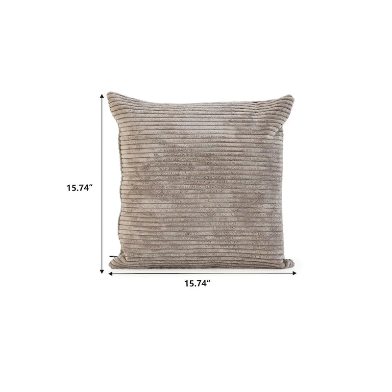 Corduroy Sofa - 181.1"W, Oversized, Reversible, Removable Covers, 660 lbs/Seat, Solid Wood Frame, 6 Pillows, Black/Brown/Beige