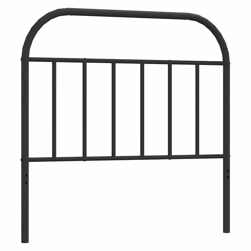Metal Headboard - 39.4"H, Powder-Coated Steel, Farmhouse Victorian Style, Multiple Sizes, Black/White, Easy Assembly