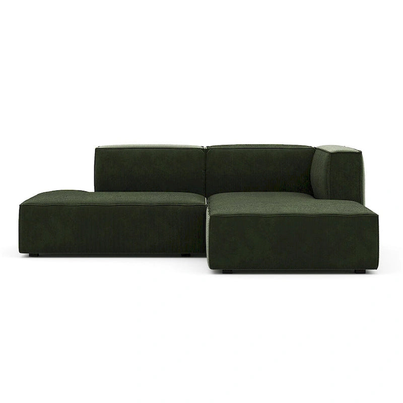 Deep Seat Chaise Sofa - Danish Design, HR Foam, Nozag Springs, Hardwood Frame, Left/Right Facing, Corduroy/Boucle