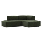Deep Seat Chaise Sofa - Danish Design, HR Foam, Nozag Springs, Hardwood Frame, Left/Right Facing, Corduroy/Boucle