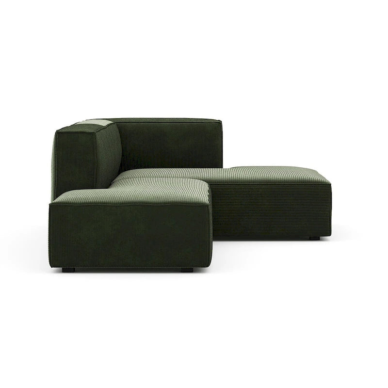 Deep Seat Chaise Sofa - Danish Design, HR Foam, Nozag Springs, Hardwood Frame, Left/Right Facing, Corduroy/Boucle