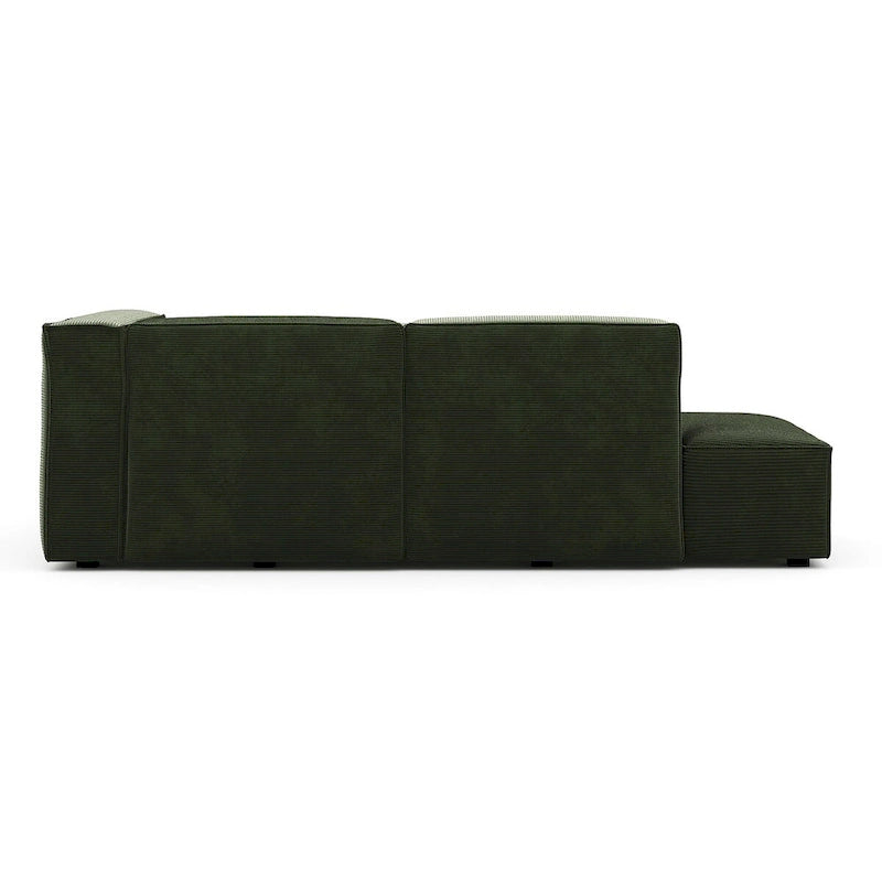 Deep Seat Chaise Sofa - Danish Design, HR Foam, Nozag Springs, Hardwood Frame, Left/Right Facing, Corduroy/Boucle