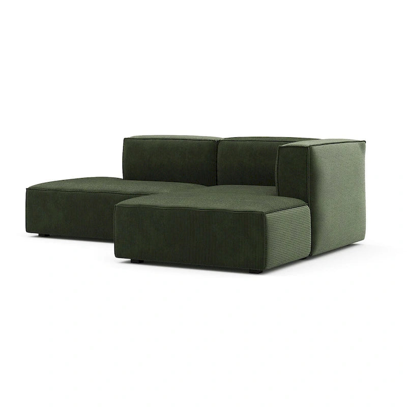 Deep Seat Chaise Sofa - Danish Design, HR Foam, Nozag Springs, Hardwood Frame, Left/Right Facing, Corduroy/Boucle