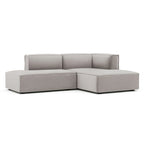 Deep Seat Chaise Sofa - Danish Design, HR Foam, Nozag Springs, Hardwood Frame, Left/Right Facing, Corduroy/Boucle