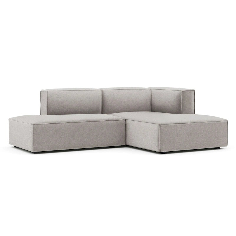 Deep Seat Chaise Sofa - Danish Design, HR Foam, Nozag Springs, Hardwood Frame, Left/Right Facing, Corduroy/Boucle