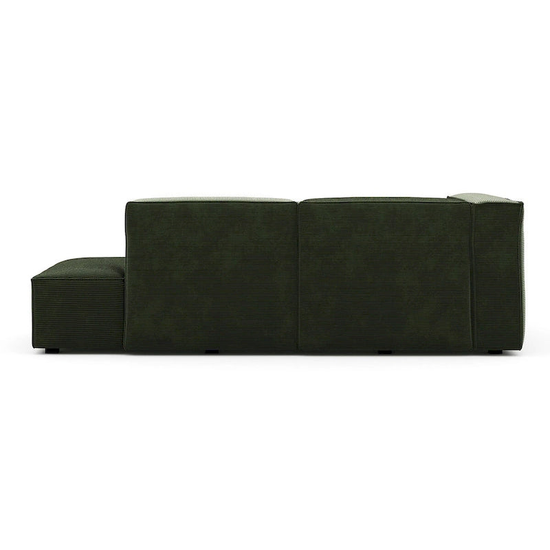 Deep Seat Chaise Sofa - Danish Design, HR Foam, Nozag Springs, Hardwood Frame, Left/Right Facing, Corduroy/Boucle