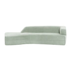 Curved Chaise Lounge - 109.4"L x 36.2"W x 25.2"H, Boucle Fabric, 800 lbs Capacity, No Assembly, Modern, 3 Colors