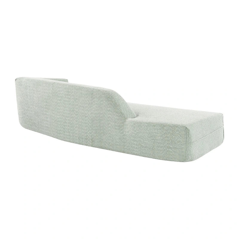 Curved Chaise Lounge - 109.4"L x 36.2"W x 25.2"H, Boucle Fabric, 800 lbs Capacity, No Assembly, Modern, 3 Colors