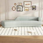 Curved Chaise Lounge - 109.4"L x 36.2"W x 25.2"H, Boucle Fabric, 800 lbs Capacity, No Assembly, Modern, 3 Colors