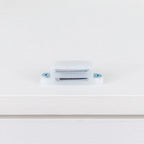 Storage Cabinet - Glass Doors, 4 Shelves, Dustproof, Flip-Up Doors, 13.98"H Door, Brown/White, Modern Office