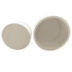 Nesting Coffee Tables - Wave Stripe, MDF, 110 lbs Capacity, No Assembly, Beige, Contemporary, Living Room, 2 Tables