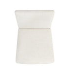 Dining Chairs - 19.5"W x 22.5"D x 34.75"H, Cream Textured Woven, Wood Legs, 2 Chairs, Modern