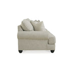 Sofa - 98"W x 44"D x 40"H, Polyester, Roll Arms, Reversible Cushions, Platform Foundation, Fog Color, Feather Pillows