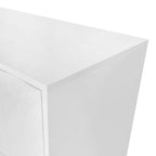 Storage Cabinet - Wave Pattern, 2 Doors, 2 Drawers, Adjustable Shelves, MDF, 99 lbs Capacity, 3 Colors, Modern