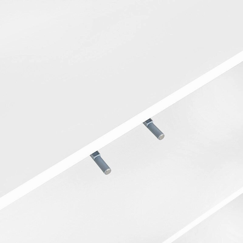 Storage Cabinet - Wave Pattern, 2 Doors, 2 Drawers, Adjustable Shelves, MDF, 99 lbs Capacity, 3 Colors, Modern