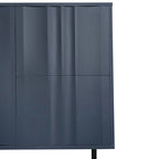 Storage Cabinet - Wave Pattern, 2 Doors, 2 Drawers, Adjustable Shelves, MDF, 99 lbs Capacity, 3 Colors, Modern