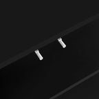 Storage Cabinet - Wave Pattern, 2 Doors, 2 Drawers, Adjustable Shelves, MDF, 99 lbs Capacity, 3 Colors, Modern