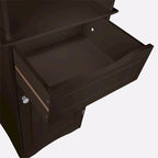 Tall Bathroom Storage Cabinet - 60"H with Drawer & Shelves, MDF Construction, Beadboard Design, Linen Tower, 130 lbs Capacity
